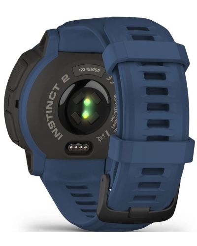 Смарт часовник Garmin - Instinct 2 Solar, 45mm, тъмносин - 2